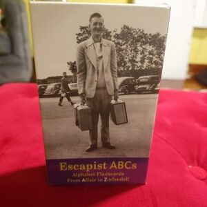NIB Escapist ABC's Adult Alphabet Flashcards From Affair To Zinfandel! 3 Games